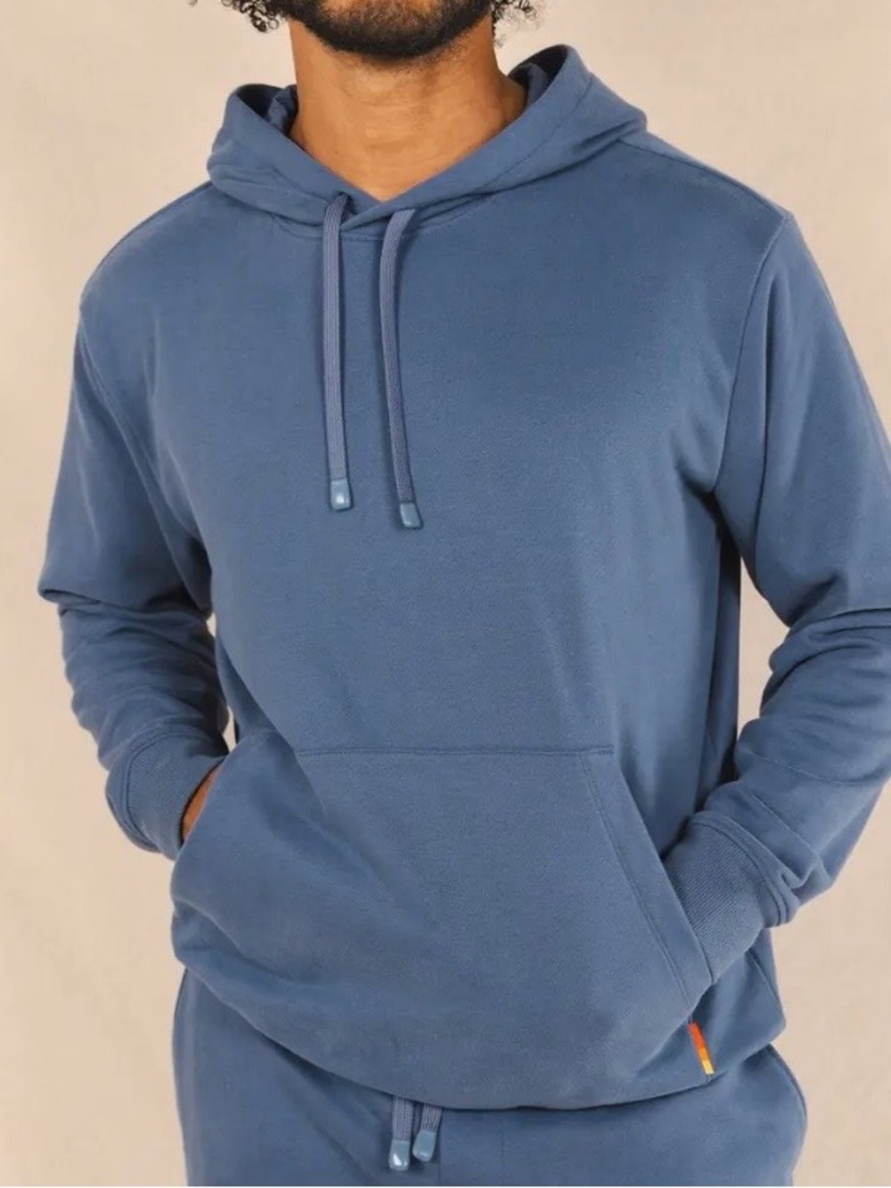Tommy John Men's Blue Pullover Hoodie - Casual Everyday Sweatshirt. Size L